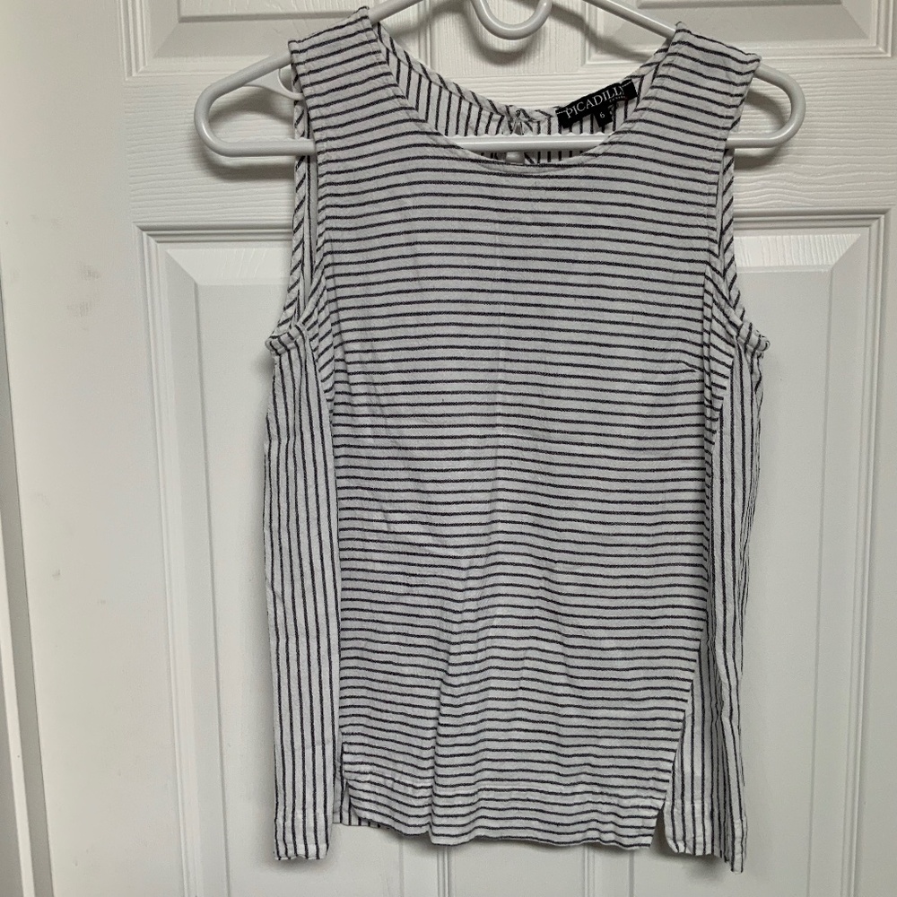 Linen Rayon Blend Tank by Picadilly Women’s size 6